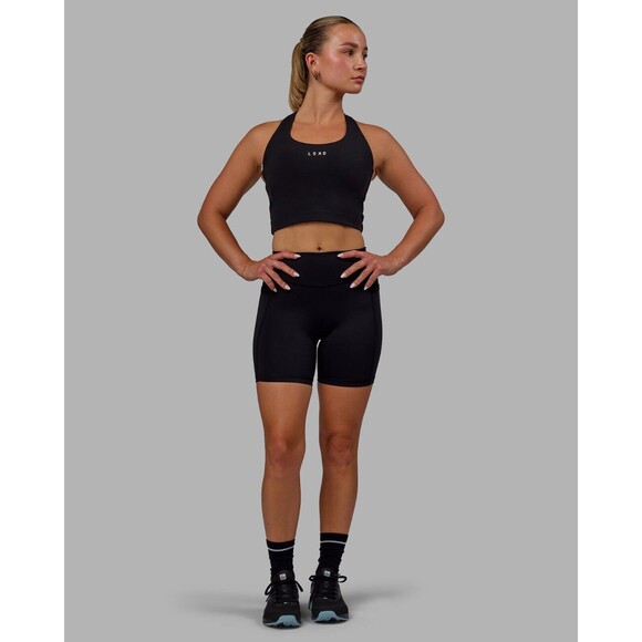 LSKD Elite Mid Shorts with Pockets Black Small MSRP $90 - Picture 6 of 8